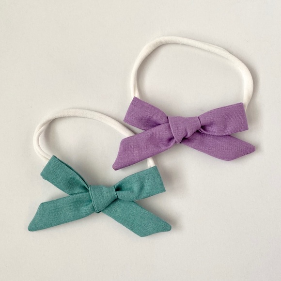 Other - Set of 2 Baby Girl Bow Headbands